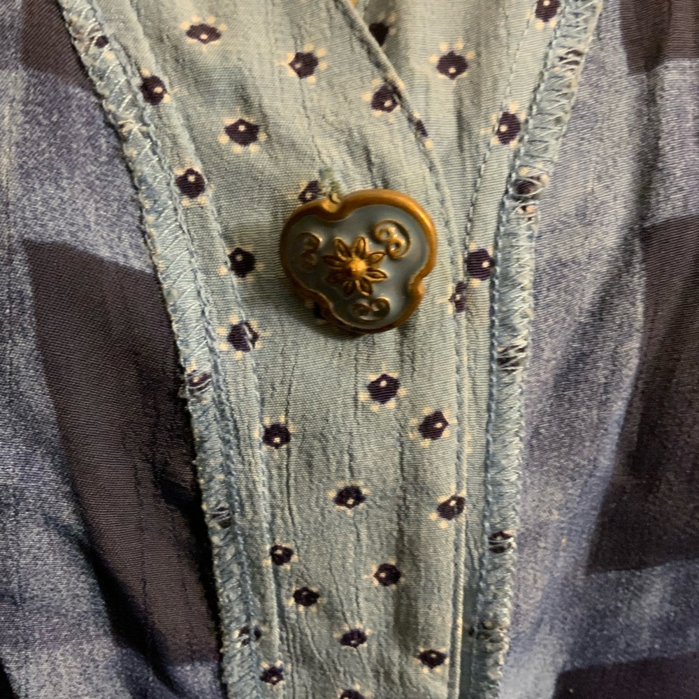 Saint Germain Patchwork Blouse. Size Small. - image 2